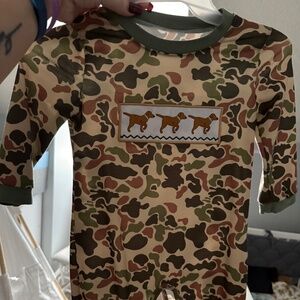 Camo Dog Romper
